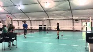 Megan Scherer #10 Setter 2016 Skills Highlights, Wave VBC 17-Mike