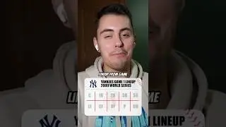 CAN WE GUESS THE 2009 YANKEES WORLD SERIES LINEUP? #mlb #baseball #trivia