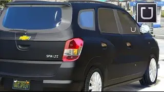 GTA V - Vida Real : UBER #12 / Chevrolet Spin