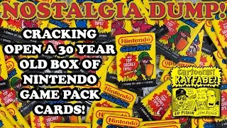 Opening a Box of Sealed Nintendo Game Pack Cards. Can We Build A Set? Nostalgia Dump!