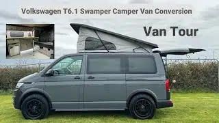 My New Volkswagen Transporter T6.1 Swamper Edition Camper Van - Full Van Tour #vanlife