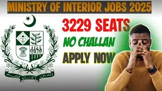 Ministry Of Interior and Narcotics Jobs 2025 || How To apply Ministry of interior Jobs || 