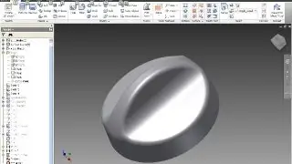 Drehschalter - Inventor 2012 Surfaces Training - Revolve - Extrude - Stitch - Trim