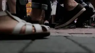 Shoes Feet Walking   Free HD Stock Footage   No Copyright   People Leg 1080 x 1920
