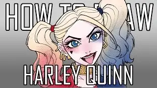 Draw Harley Quinn - Quick Simple Easy How To Steps For Beginners 12