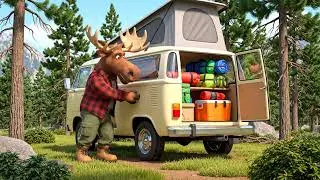 The Ultimate Deer Family Camping Adventure in a Lush Flower Valley