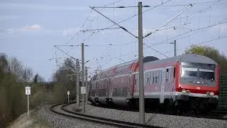 Züge in Vierkirchen-Esterhofen - n-Wagen, BR111, Dostos, ICEs, ET423, BR 223 und mehr...