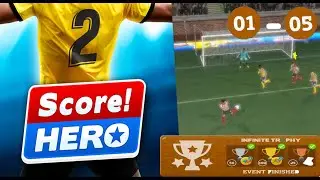 Score! Hero 2 Infinite Trophy Event - Level 1 - 5  - Complete 3 Stars Walktrough