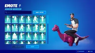 ALL FORTNITE ICON SERIES AND [NEW] TIKTOK EMOTES (Ali-A , lil diplodoculus, get gone)