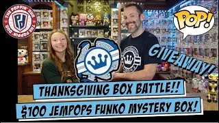 EPIC THANKSGIVING FUNKO POP MYSTERY BOX BATTLE!! with 3 YOUTUBE CHANNELS #POPFOURCEONE