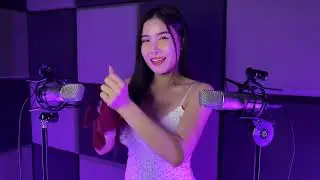4K ASMR fast and aggressive scrathing on Fabric Cloth, with mouth sounds