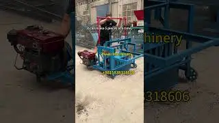Diesel Engine Building Block Machine Machine for Concrete Cement Brick Making Machine #brickwork
