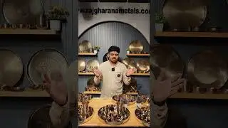 Pure Kansa Thali Set In Glossy Finish #kansa #dinnersets #bronze #india