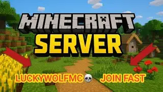I AM BACK AFTER 1 YEAR🥳IN LUCKYWOLF SMP🫥JOIN FAST❤️&zwj;🩹
