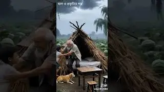 Calm Under the Storm 🌩️ | A Story of Simple Life #villagelife #naturebeauty #naturelovers #shorts