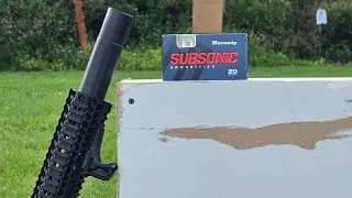 ИСПЫТАНИЕ пули Hornady Sub-X 300 Blackout 190 гран в условиях стены. ФИНАЛЬНЫЙ тест. Будет ли пул...