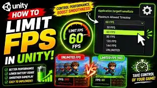 How To Limit FPS In Unity Editor | Unity Limit FPS Tutorial | Unity Set FPS Limit