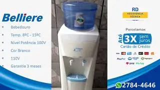 Bebedouro Coluna Belliere GHP  Branco - 110v