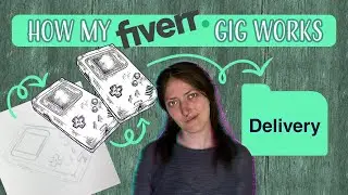 How my crosshatching Fiverr gig works - from order to delivery
