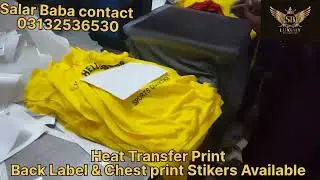 High density chest print t.shirt/