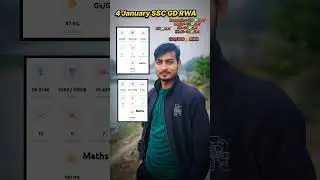 Rwa 4 January SSC GD Mini Mock Score | ssc gd Rwa Test | #armyboyak7275 #rwa #sscgd #sscgd2025