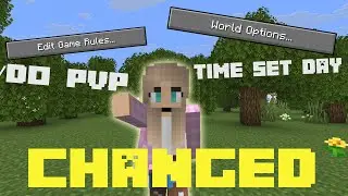 New WORLD OPTIONS and GAMERULE! Minecraft Snapshot!