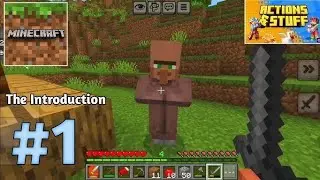 Playing Minecraft on mobile .My #1 day  ( part 1)