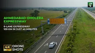 This Is the Ahmedabad-Dholera Expressway | January 2026 Inauguration Drone Shots #dholeraexpressway