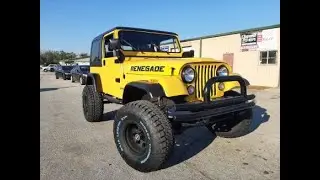 1985 JEEP CJ7 Yellow Black V8  EZCustom4x4.com  EZJEEPS