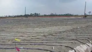 Water discharge from CeTeau Strip-Drains