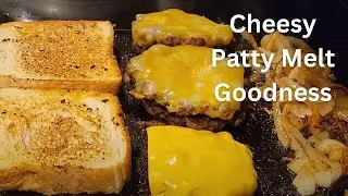 Cheesy Patty Melts on the Lodge Cast Iron Griddle