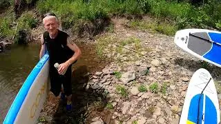 Big Indian to Phoenicia Esopus Creek Paddleboard Downstreamer POV part 1