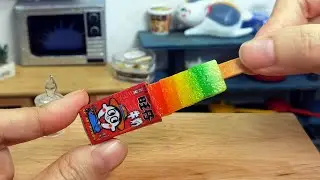 Mini Cooking Delight: Tiny Kitchen Fruit Rainbow Popsicles with Wangzai Milk | Real Mini Food