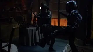 Arrow 1x07 - The Hood V. Huntress (Motorcycle Outfit) Scene [HD]