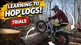 Oset TXP 24: Trials Training Session, Learning to Hop Logs