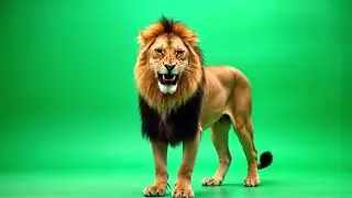 Lion Roar Green Screen VFX | Free HD Footage | Global Kreators