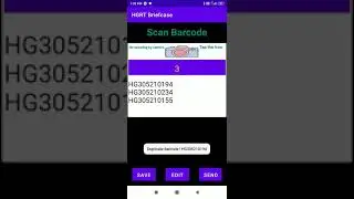 Android App for Barcode Data Collection with duplication check