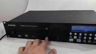 Citronic CDUSB-2 Rack Mountable DJ CD USB SD Deck Player