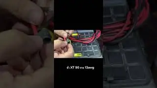 XT90 13AWG connected 40 watt Solar Cell  and 9 ah #Power Box