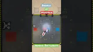 Bronco vs Minotaur .. Hexbug Battlebots  #hexbugbattlebots #hexbugvideos #battlebots