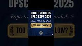 UPSC CAPF AC Cutoff #upsc #capf2025 #cutoff