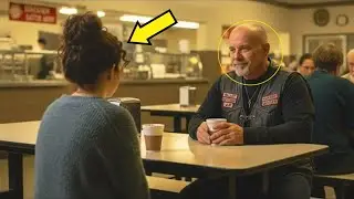Ein Biker, ein M&auml;dchen und ein Moment, der Herzen bewegte
