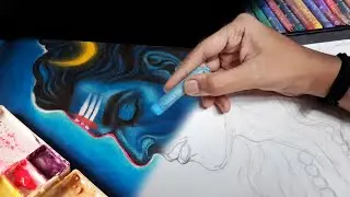 Lord Shiva Oil Pastel Painting | Mahadev Painting | @artncraftbysiddhi