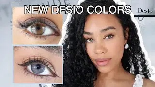 DESIO NEW LAUNCH! Bold Grey & Deep Brown Color Contacts on Brown Eyes + Discount
