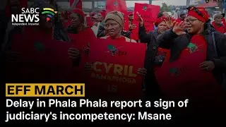 EFF march | Delay in Phala Phala report a sign of judiciary's incompetency: Msane