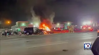 Surveillance video from car dealership shows moments before fatal crash in Miramar