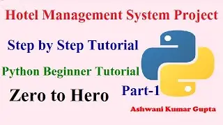 Hotel Management System Project In Python With Source Code Step by Step Tutorial in Hindi | Part 1
