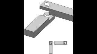 005 Соединение вполдерева с эллиптическим шипом Halving with Elliptical Tenon