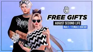 FREE GIFTS AUGUST | Equal10 Freebie | Female / Male Clothes | 300L Giftcard Second Life