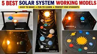 5 best solar system working model | social science project ideas - diy | howtofunda @craftpiller